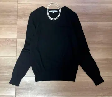 새상품급 언타이틀 울100 니트 풀오버 블랙 2