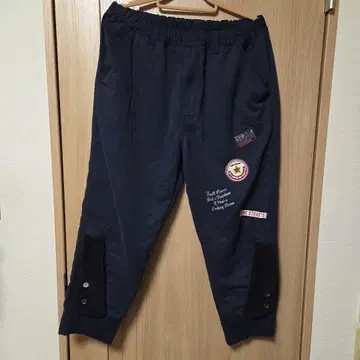 드럭 스토어즈 밑단 모코 와펜 팬츠 네이비