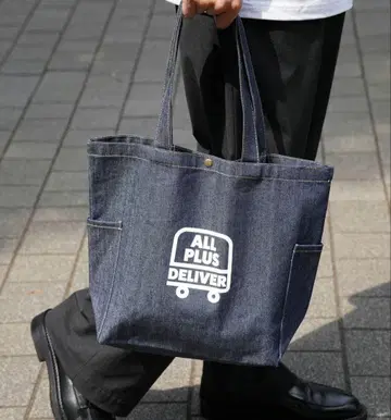 ALL PLUS DELIVER 데님 토트백
