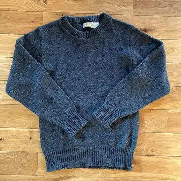 L.L.Bean 블랙 울 크루넥 스웨터