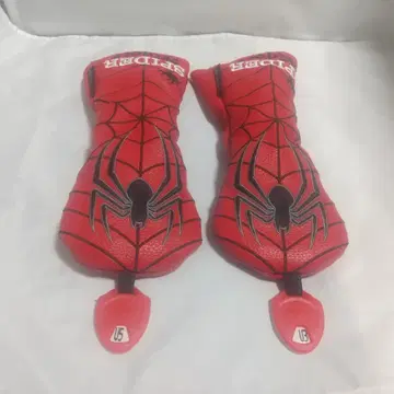 골프 유틸리티 UT용 골프헤드커버 스파이더 레드 2개 세트