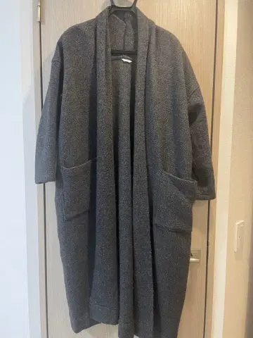 그레이 롱 코트 캐주얼