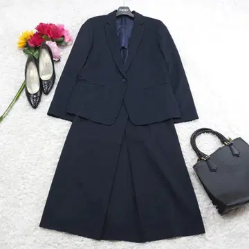 G8098*ROPE 로페 스커트 수트 셋업 네이비 38
