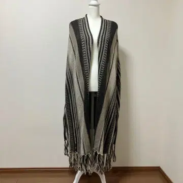 goa 고아 니트 롱 가디건 프린지 울 혼방 따뜻한 가을 겨울