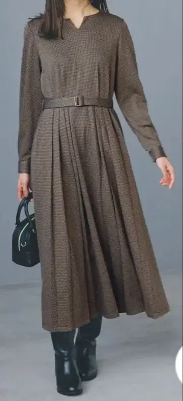 glove 원피스 브라운 계열 L