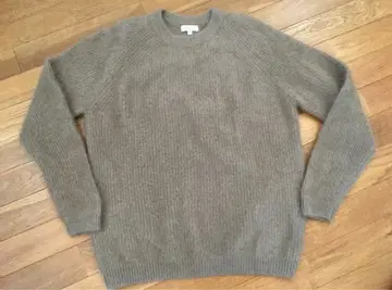 BEAUTY&YOUTH 헤어리 하프 아제 스웨터 베이지 M