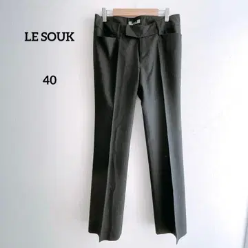 LE SOUK 여성용 슬랙스 40 네이비 스트라이프