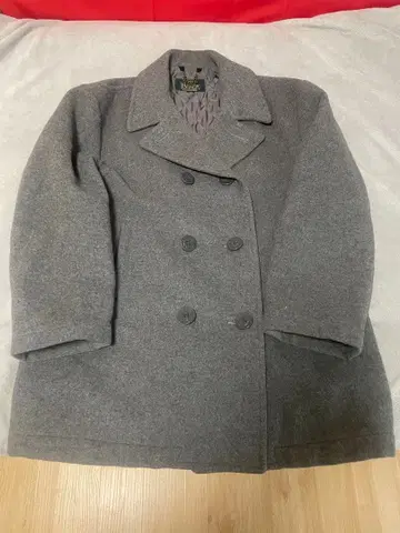 재유행 조짐! NEW YORKER 그레이 울 p코트 L