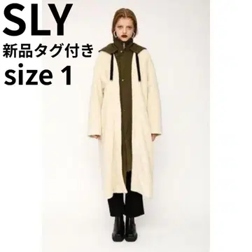 SLY DOCKING 2WAY BOA COAT 사이즈 1 화이트