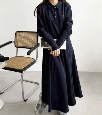 GeeRA U.S. POLO ASSN. 폴로 카라 티셔츠 원피스 긴팔