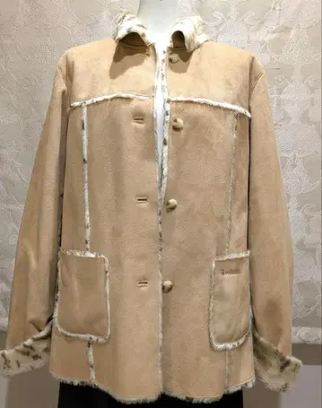 KRIZIA 페이크 무스탕 코트 새상품급