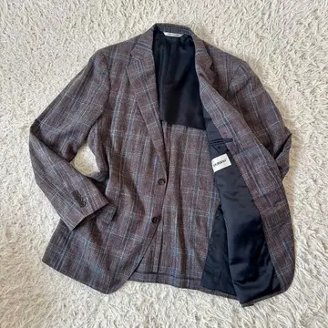 D'URBAN 더반 일본제 테일러드 자켓 체크 무늬 고급 울 혼방