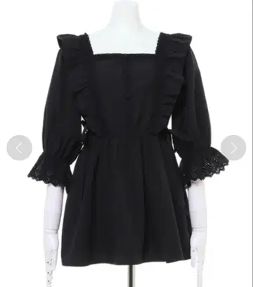 INGNI 코튼 프릴 튜닉/블라우스