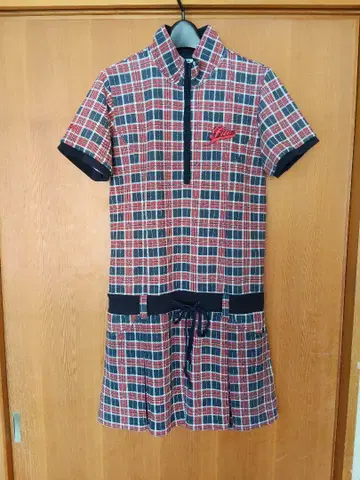 FILA 체크 무늬 폴로 원피스