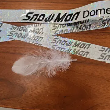Snow Man 삿포로 돔 은색 테이프와 깃털 세트