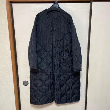 HYKE 블랙 퀼팅 자켓 S