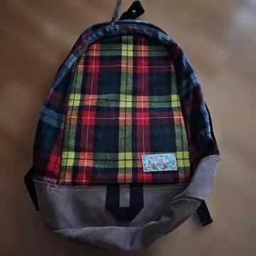 NEEDLE WORK SOON 체크 무늬 백팩