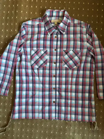 Foxfire 체크 무늬 7부 소매 셔츠 Women L