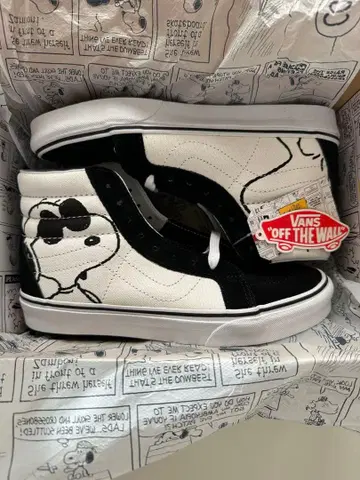 반스 x PEANUTS 미사용 25.5