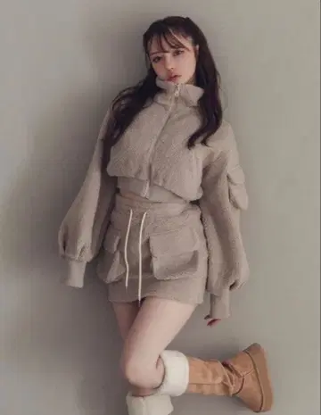 ANDMARY 미피 보아 미니 스커트