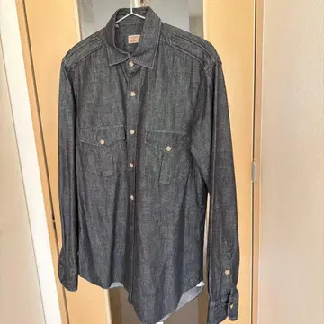 BARBA(바르바) 댄디 라이프 데님 셔츠 블랙