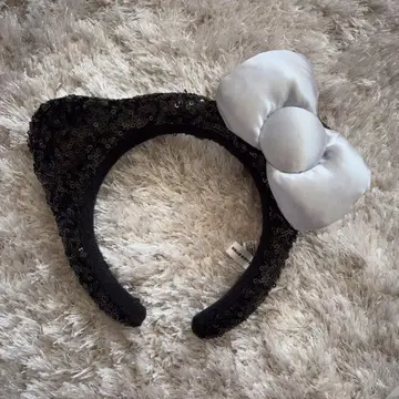 usj 키티 머리띠 블랙