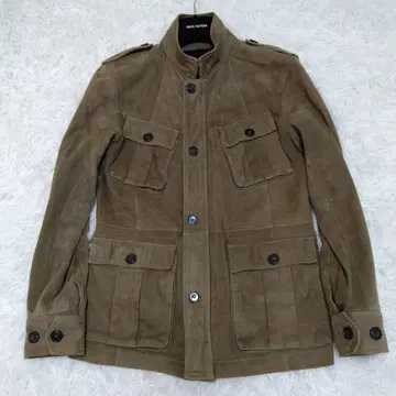 타미힐피거 고급 램 가죽 밀리터리 자켓