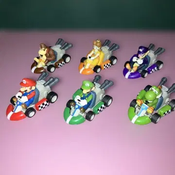 마리오 카트 미니 피규어 6개 세트