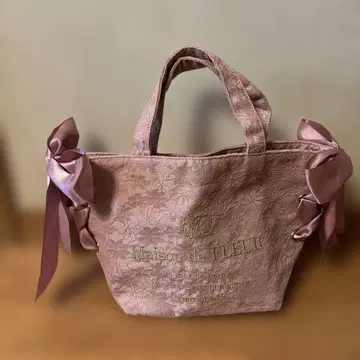 Maison de FLEUR 핑크 토트백