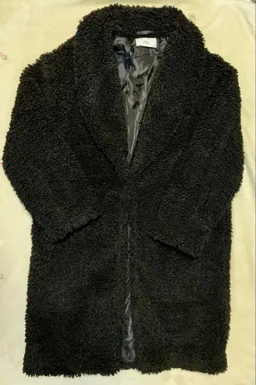 AZUL 보아 롱 코트 블랙 M 사이즈