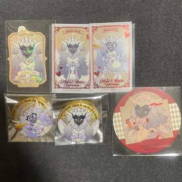 해즈빈 호텔 애니메이트 콜라보 카페 캔뱃지 세라 에밀리 세트