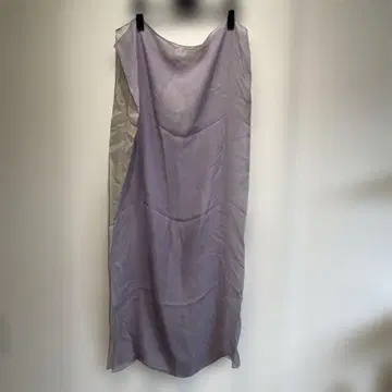 실크 100% 보라색 롱 스카프