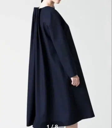 ADORE 어도어 백 플리츠 울 원피스 네이비 학교 행사 38