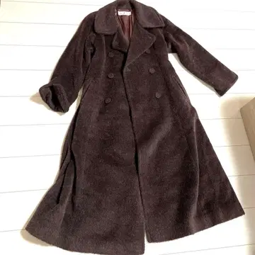 롱 코트 브라운