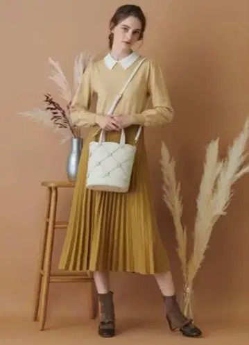 토카 라벤더 니트 드레스 원피스 새상품