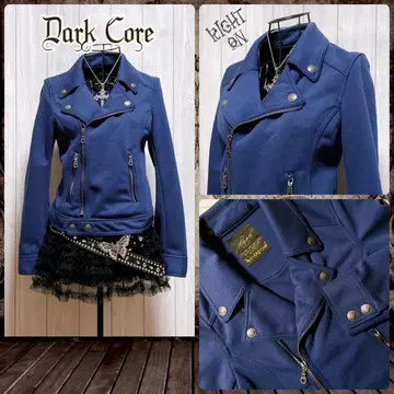 라이더스 파랑 맨투맨 헤이세이 갸루 y2k 다크코어 펑크 그런지