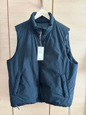 MUJI 발수 세탁 가능 솜 워킹 베스트 xl 블랙 다운 베스트