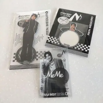 익명 배송 Snow Man Dome Tour ON 굿즈 메구로 렌 세트