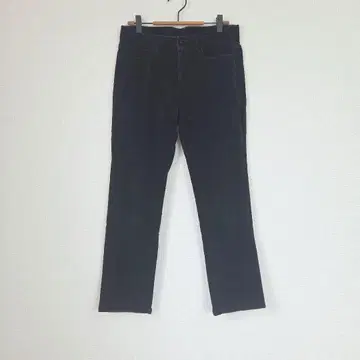 유니클로 코듀로이 팬츠 여성용 M 블랙 스트레이트