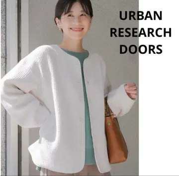 URBAN RESEARCH DOORS 퀼트 노카라 자켓