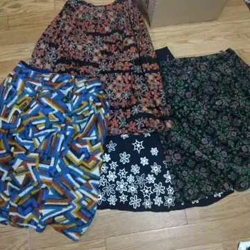 시빌라 플레어 스커트 무릎 기장 4세트