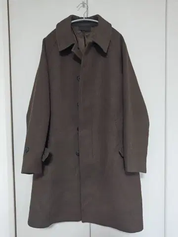 유니클로 브라운 체스터 코트 울 혼방 M 사이즈