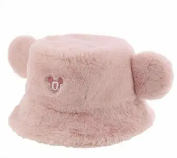 디즈니 미키 플리스 버킷햇 핑크