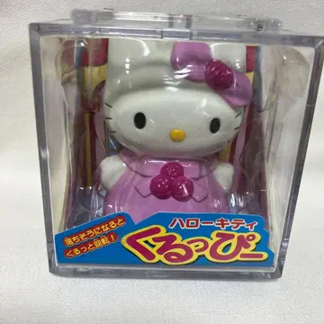 헬로키티 쿠룻삐 태엽 장치의 떨어지지 않는 키티쨩 미사용 새상품