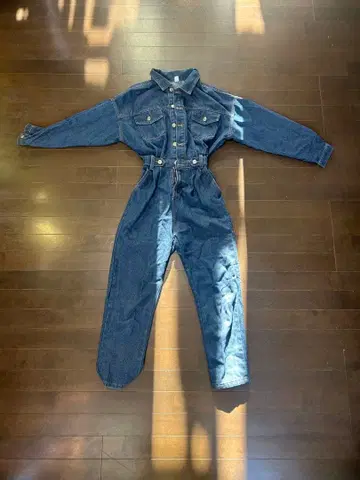 다크 블루 데님 오버롤