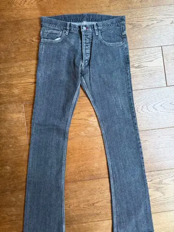 66데님 스트레이트 데님 그레이