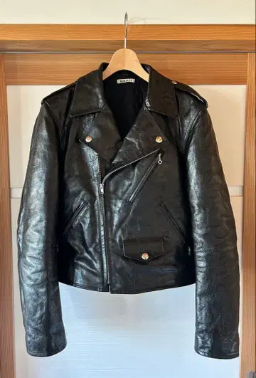 auralee lamb leather riders jacket