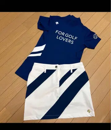 DESCENTE 골프웨어 세트 S 네이비