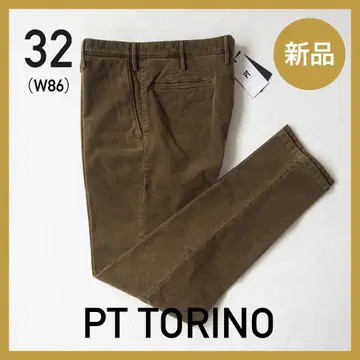 새상품 PT TORINO 가을/겨울 몰스킨 스트레치 치노 팬츠 슬랙스