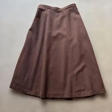 Mademoiselle NON NON 브라운 플레어 스커트